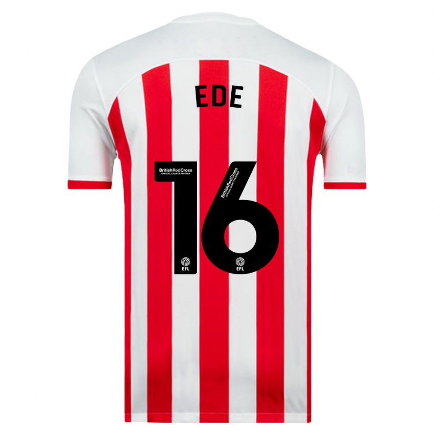 Niño Camiseta Grace Ede #16 Blanco 1ª Equipación 2023/24 La Camisa Chile