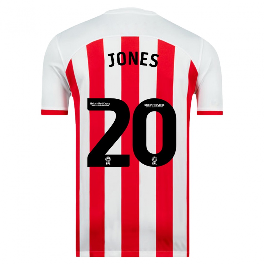 Niño Camiseta Ellen Jones #20 Blanco 1ª Equipación 2023/24 La Camisa Chile