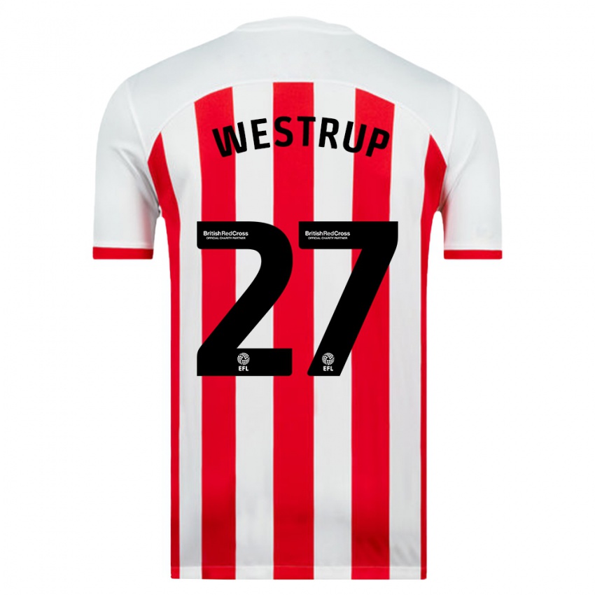 Niño Camiseta Brianna Westrup #27 Blanco 1ª Equipación 2023/24 La Camisa Chile