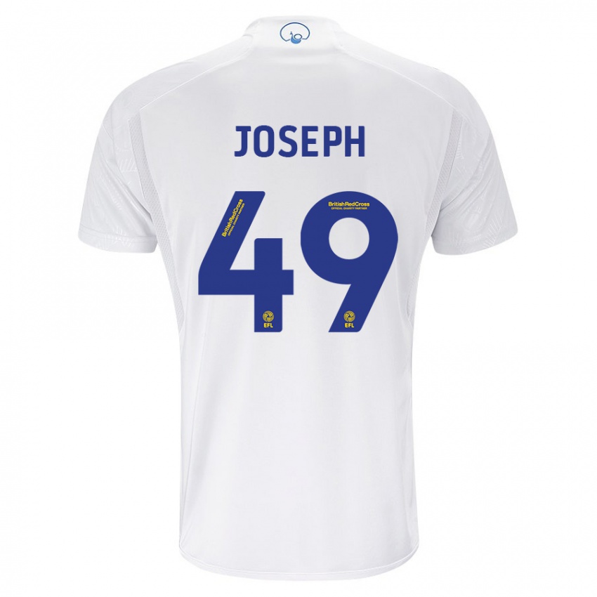 Niño Camiseta Mateo Joseph #49 Blanco 1ª Equipación 2023/24 La Camisa Chile