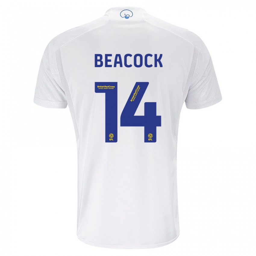 Niño Camiseta Molly Beacock #14 Blanco 1ª Equipación 2023/24 La Camisa Chile