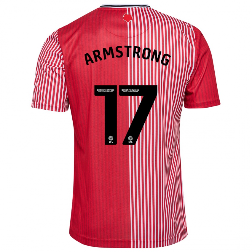 Niño Camiseta Stuart Armstrong #17 Rojo 1ª Equipación 2023/24 La Camisa Chile