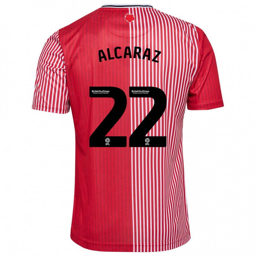 Niño Camiseta Carlos Alcaraz #22 Rojo 1ª Equipación 2023/24 La Camisa Chile