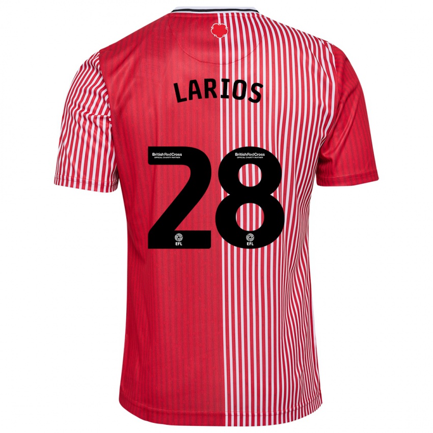 Niño Camiseta Juan Larios #28 Rojo 1ª Equipación 2023/24 La Camisa Chile