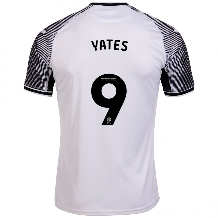 Niño Camiseta Jerry Yates #9 Blanco 1ª Equipación 2023/24 La Camisa Chile