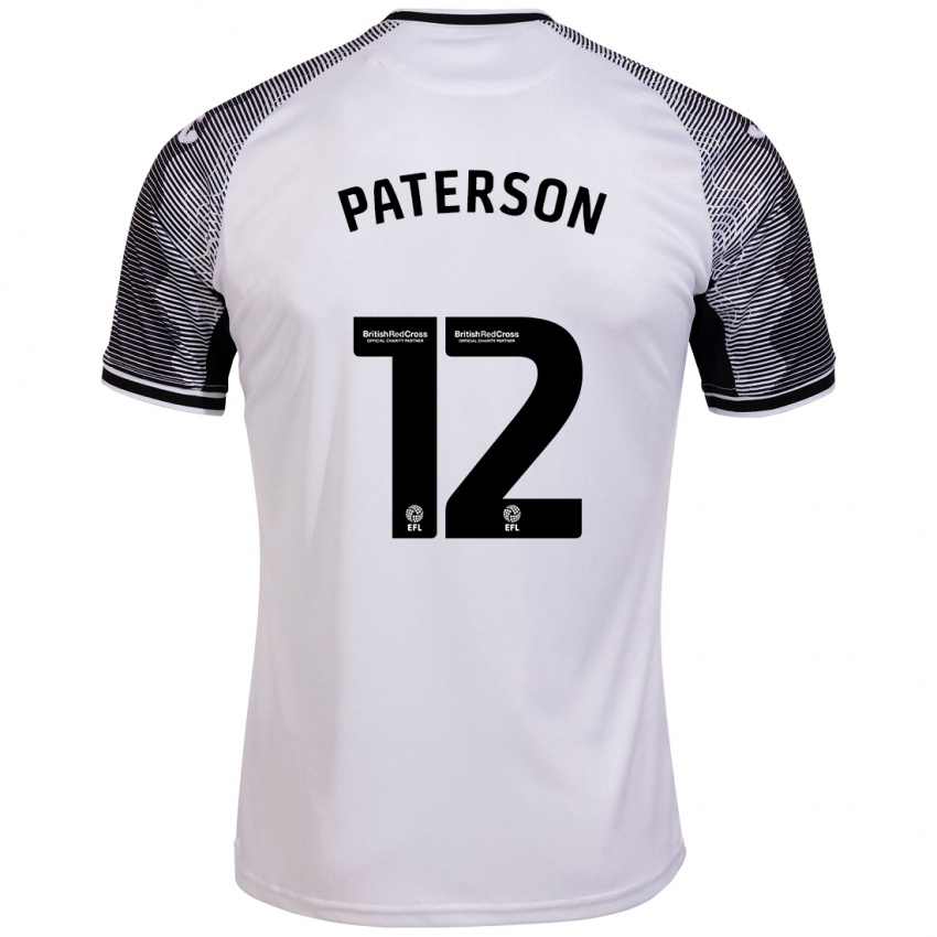 Niño Camiseta Jamie Paterson #12 Blanco 1ª Equipación 2023/24 La Camisa Chile