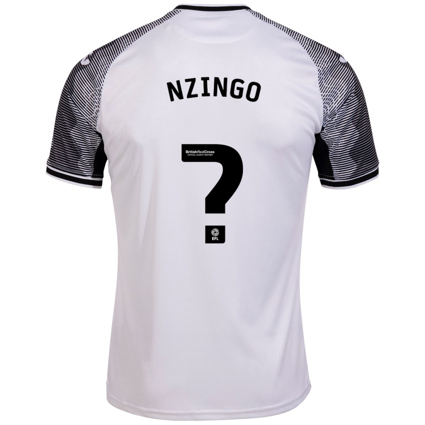 Niño Camiseta Glory Nzingo #0 Blanco 1ª Equipación 2023/24 La Camisa Chile