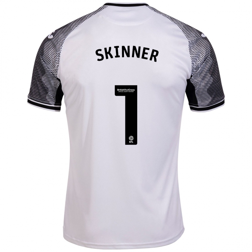 Niño Camiseta Claire Skinner #1 Blanco 1ª Equipación 2023/24 La Camisa Chile