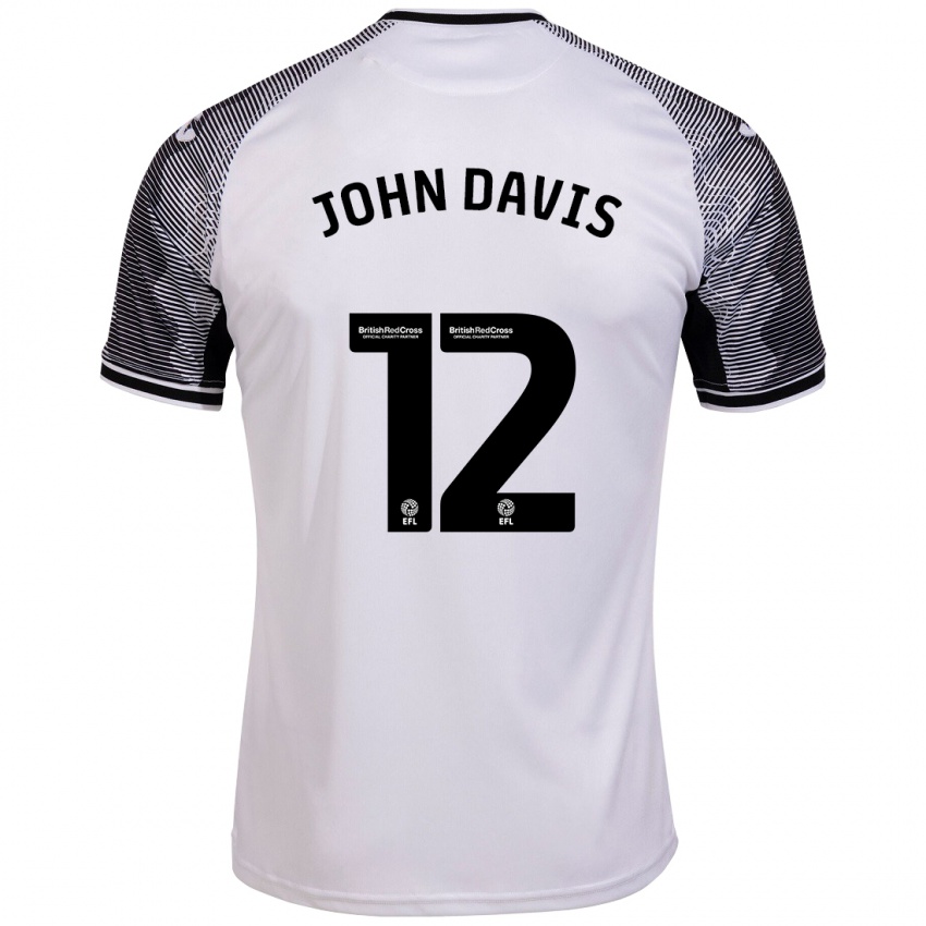 Niño Camiseta Stacey John-Davis #12 Blanco 1ª Equipación 2023/24 La Camisa Chile