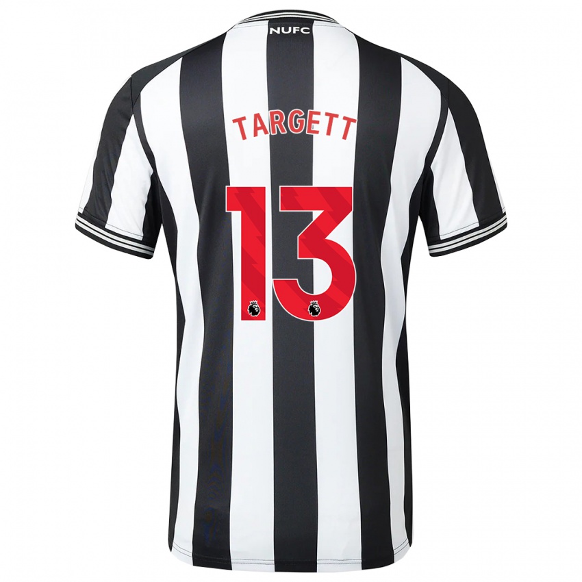 Niño Camiseta Matt Targett #13 Blanco Negro 1ª Equipación 2023/24 La Camisa Chile