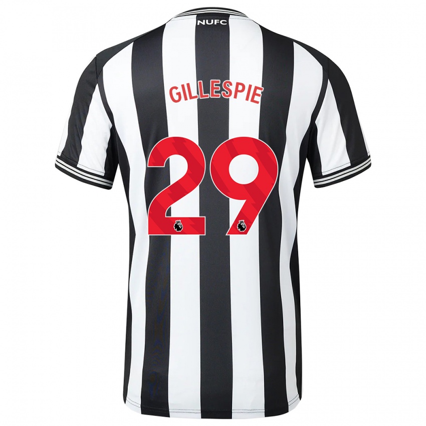 Niño Camiseta Mark Gillespie #29 Blanco Negro 1ª Equipación 2023/24 La Camisa Chile