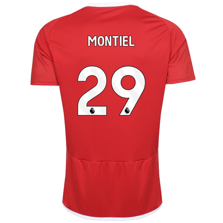 Niño Camiseta Gonzalo Montiel #29 Rojo 1ª Equipación 2023/24 La Camisa Chile