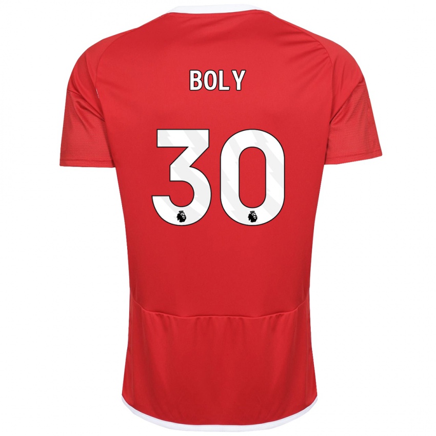 Niño Camiseta Willy Boly #30 Rojo 1ª Equipación 2023/24 La Camisa Chile