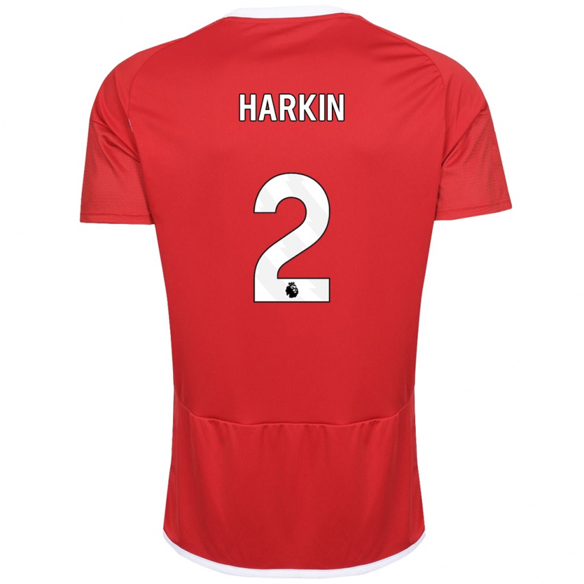 Niño Camiseta Lyndsey Harkin #2 Rojo 1ª Equipación 2023/24 La Camisa Chile