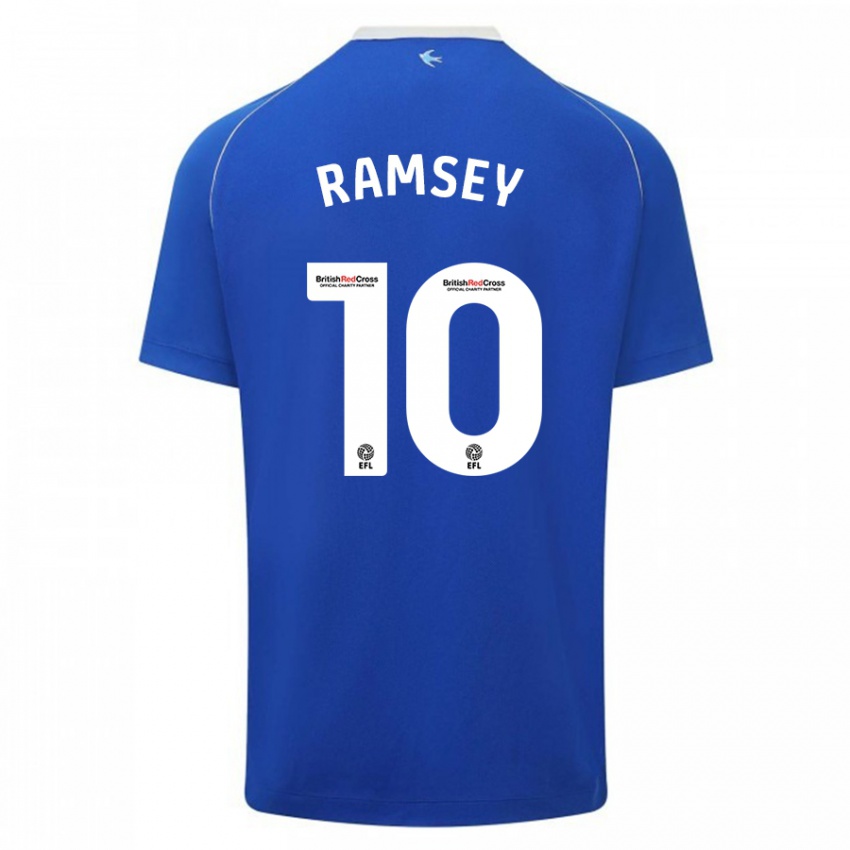 Niño Camiseta Aaron Ramsey #10 Azul 1ª Equipación 2023/24 La Camisa Chile