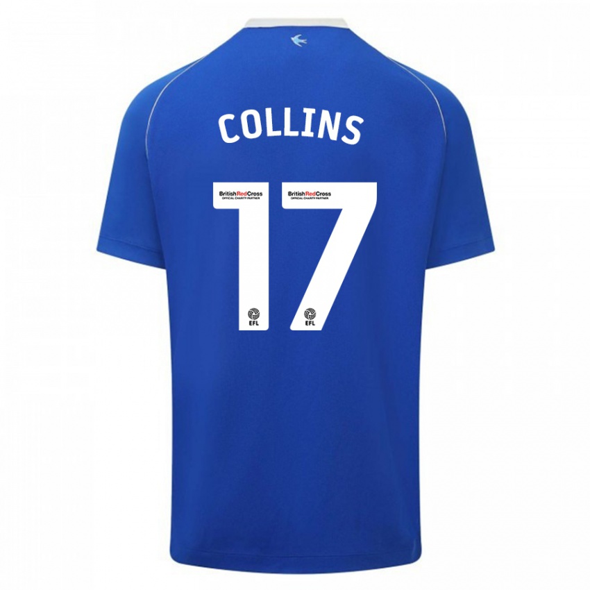 Niño Camiseta Jamilu Collins #17 Azul 1ª Equipación 2023/24 La Camisa Chile