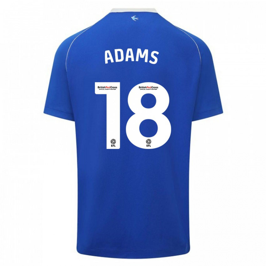 Niño Camiseta Ebou Adams #18 Azul 1ª Equipación 2023/24 La Camisa Chile