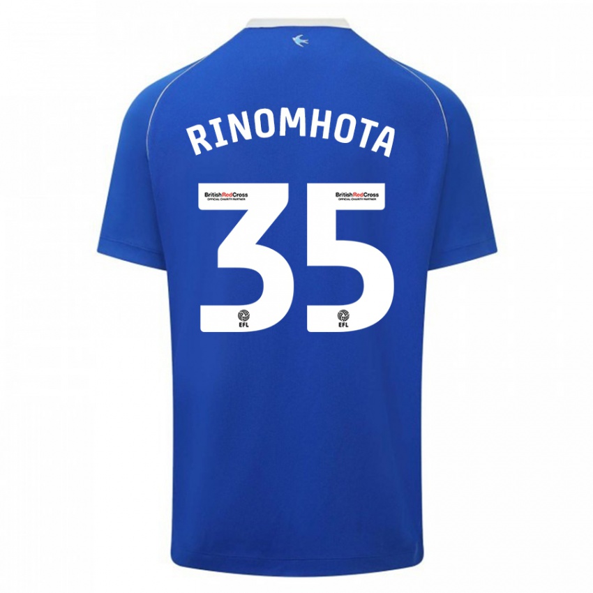 Niño Camiseta Andy Rinomhota #35 Azul 1ª Equipación 2023/24 La Camisa Chile