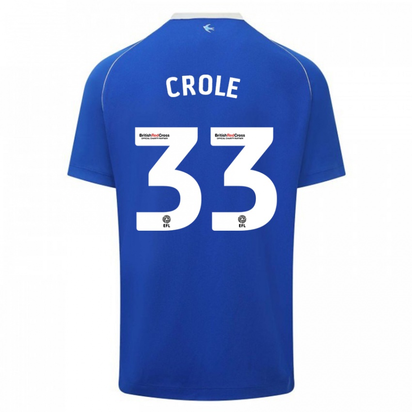 Niño Camiseta James Crole #33 Azul 1ª Equipación 2023/24 La Camisa Chile