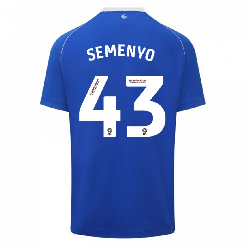 Niño Camiseta Jai Semenyo #43 Azul 1ª Equipación 2023/24 La Camisa Chile