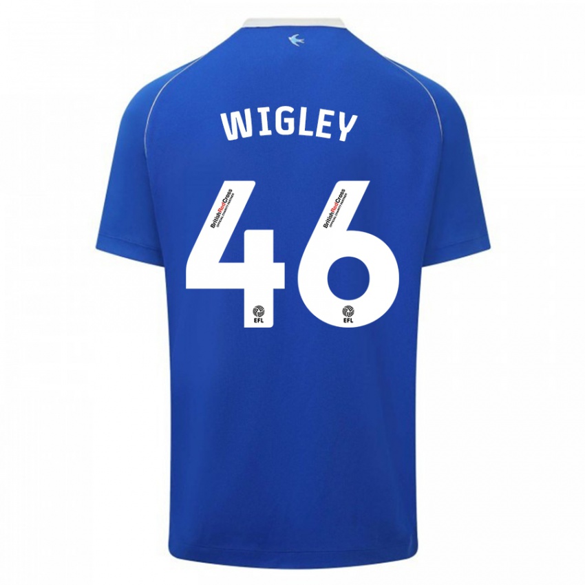 Niño Camiseta Morgan Wigley #46 Azul 1ª Equipación 2023/24 La Camisa Chile