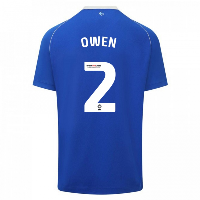 Niño Camiseta Lisa Owen #2 Azul 1ª Equipación 2023/24 La Camisa Chile