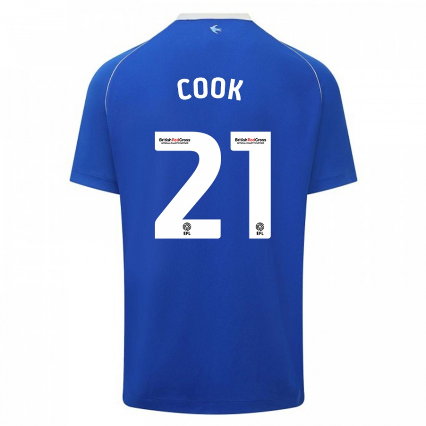 Niño Camiseta Mikayla Cook #21 Azul 1ª Equipación 2023/24 La Camisa Chile