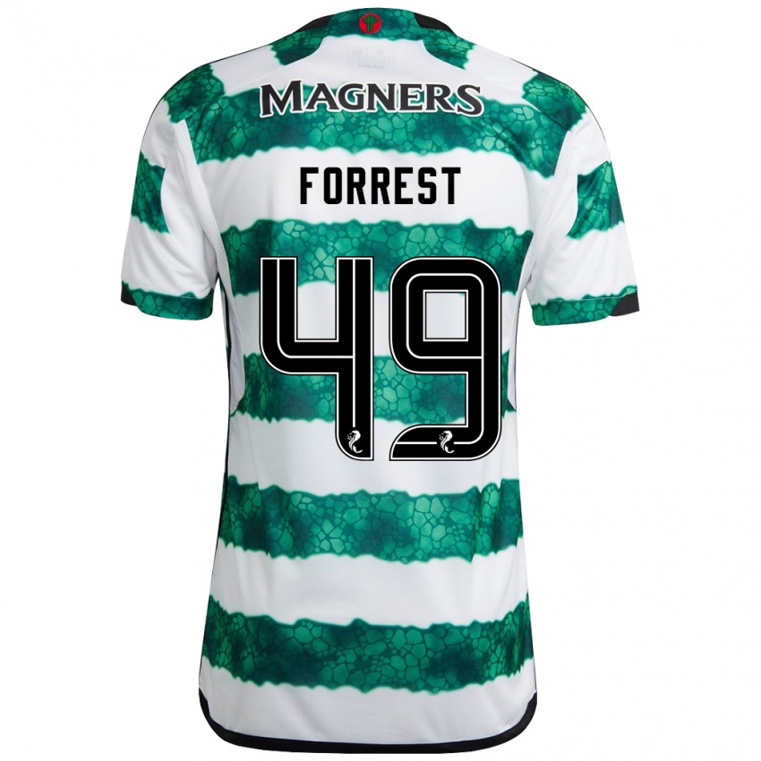 Niño Camiseta James Forrest #49 Verde 1ª Equipación 2023/24 La Camisa Chile