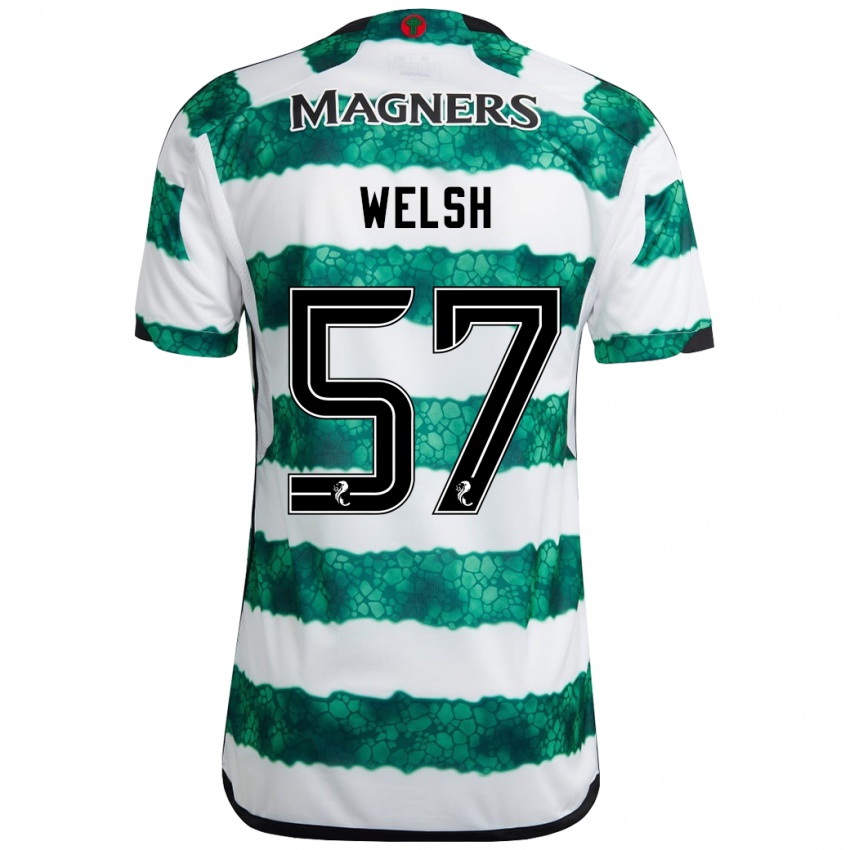 Niño Camiseta Stephen Welsh #57 Verde 1ª Equipación 2023/24 La Camisa Chile