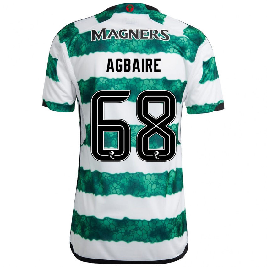 Niño Camiseta Lenny Agbaire #68 Verde 1ª Equipación 2023/24 La Camisa Chile