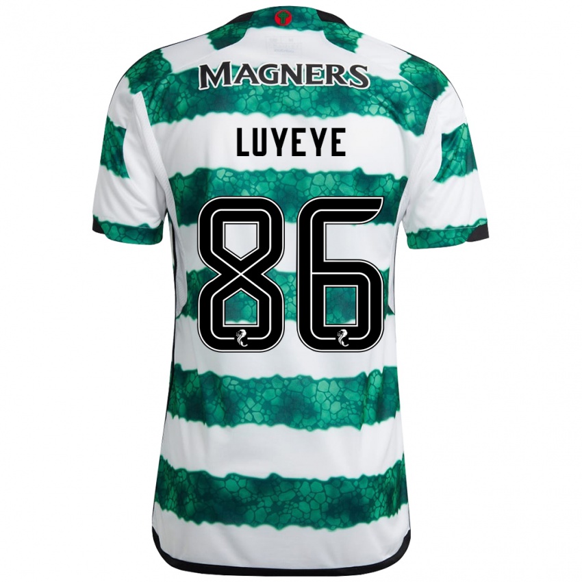 Niño Camiseta Benny-Jackson Luyeye #86 Verde 1ª Equipación 2023/24 La Camisa Chile