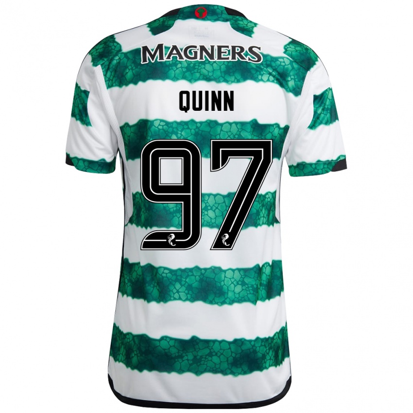 Niño Camiseta Ben Quinn #97 Verde 1ª Equipación 2023/24 La Camisa Chile