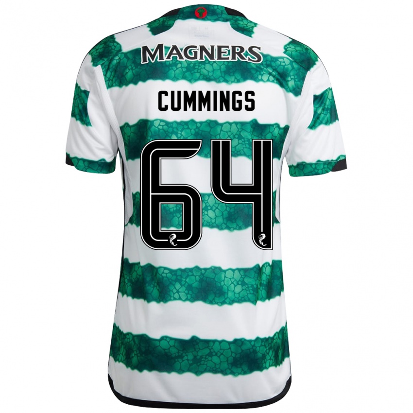 Niño Camiseta Daniel Cummings #64 Verde 1ª Equipación 2023/24 La Camisa Chile