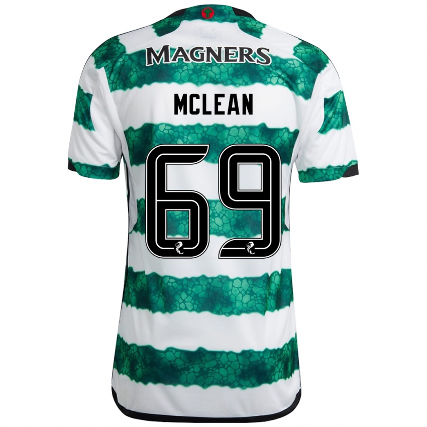 Niño Camiseta Kai Mclean #69 Verde 1ª Equipación 2023/24 La Camisa Chile