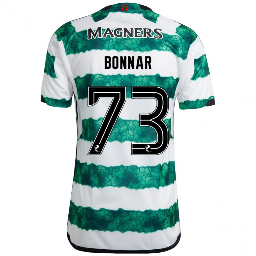 Niño Camiseta Jude Bonnar #73 Verde 1ª Equipación 2023/24 La Camisa Chile