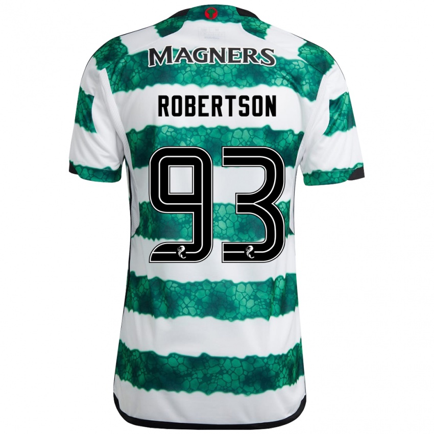 Niño Camiseta Mitchell Robertson #93 Verde 1ª Equipación 2023/24 La Camisa Chile