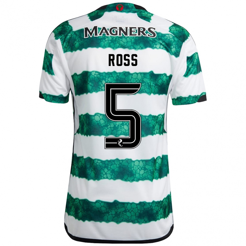 Niño Camiseta Natalie Ross #5 Verde 1ª Equipación 2023/24 La Camisa Chile