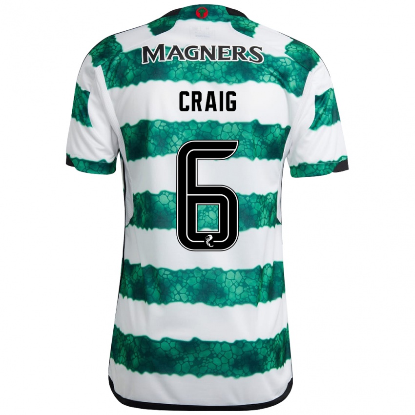 Niño Camiseta Chloe Craig #6 Verde 1ª Equipación 2023/24 La Camisa Chile
