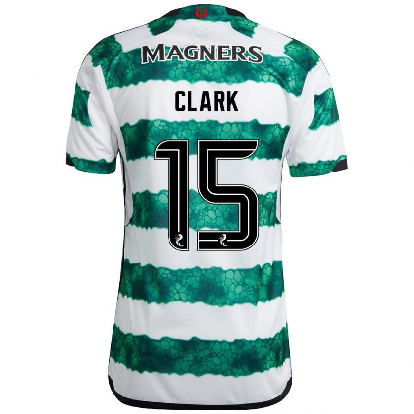 Niño Camiseta Kelly Clark #15 Verde 1ª Equipación 2023/24 La Camisa Chile