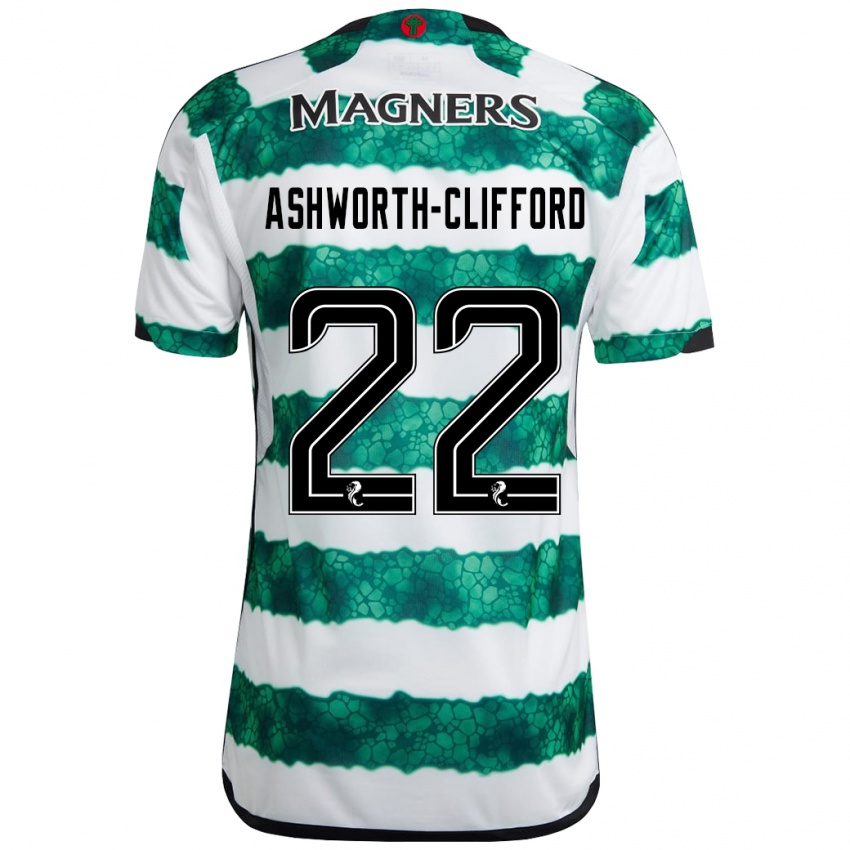 Niño Camiseta Lucy Ashworth-Clifford #22 Verde 1ª Equipación 2023/24 La Camisa Chile