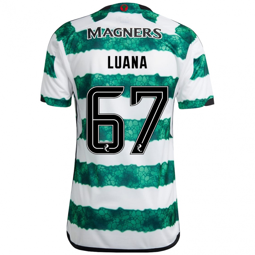 Niño Camiseta Luana Muñoz #67 Verde 1ª Equipación 2023/24 La Camisa Chile