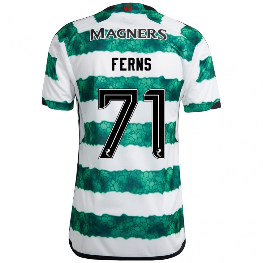 Niño Camiseta Abbie Ferns #71 Verde 1ª Equipación 2023/24 La Camisa Chile