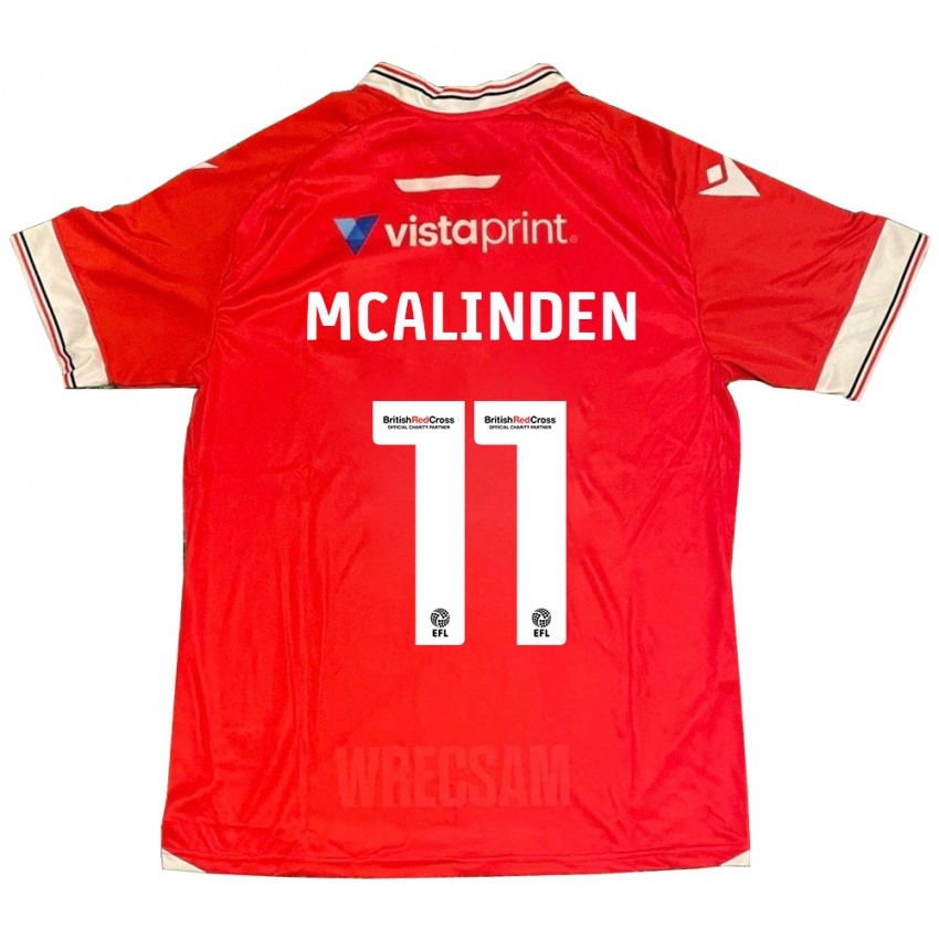 Niño Camiseta Liam Mcalinden #11 Rojo 1ª Equipación 2023/24 La Camisa Chile