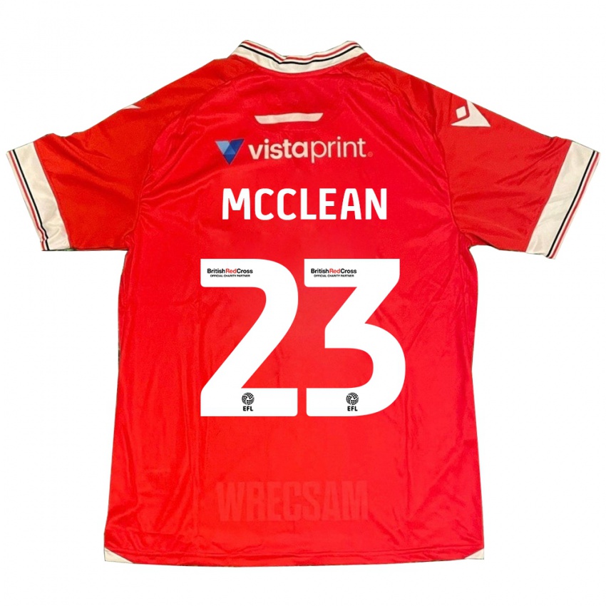 Niño Camiseta James Mcclean #23 Rojo 1ª Equipación 2023/24 La Camisa Chile