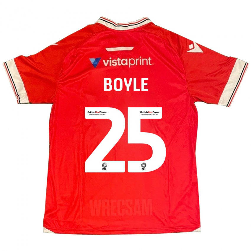 Niño Camiseta Will Boyle #25 Rojo 1ª Equipación 2023/24 La Camisa Chile