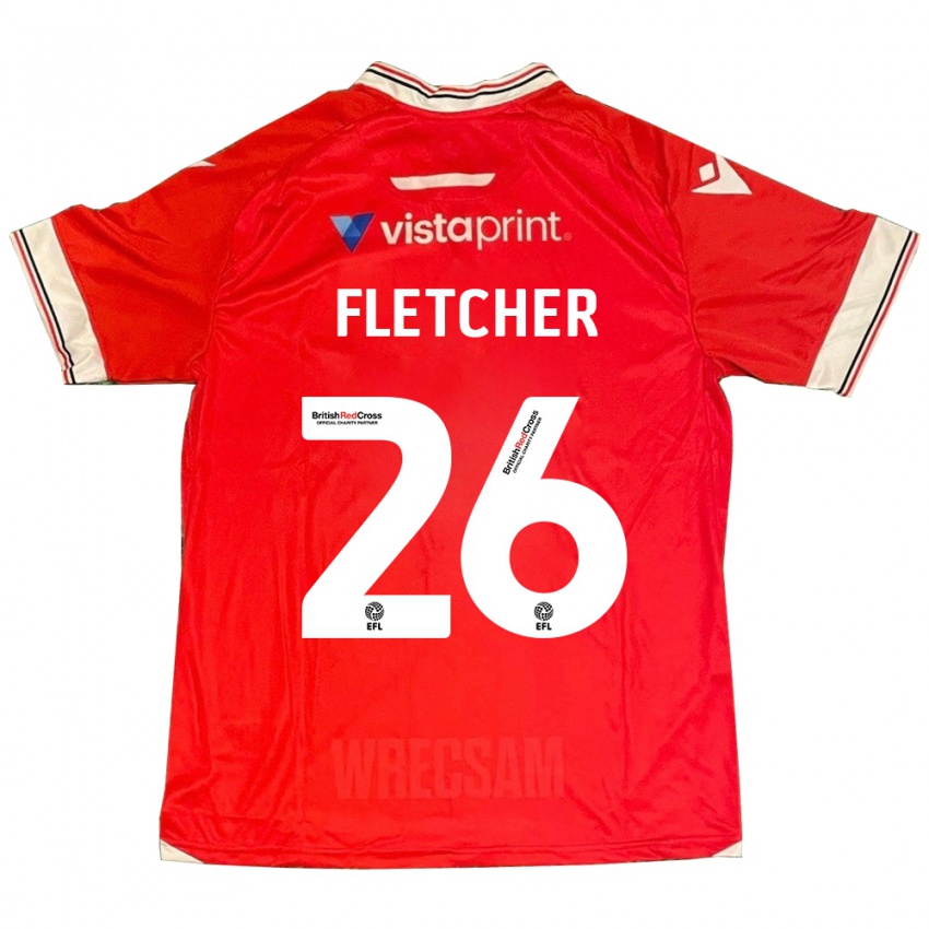 Niño Camiseta Steven Fletcher #26 Rojo 1ª Equipación 2023/24 La Camisa Chile