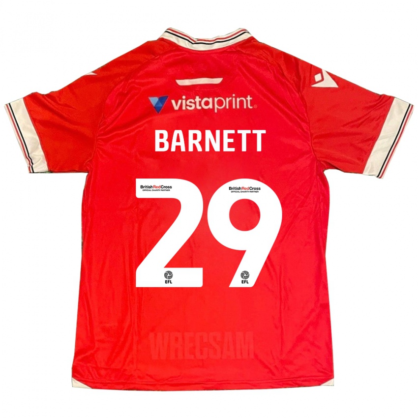 Niño Camiseta Ryan Barnett #29 Rojo 1ª Equipación 2023/24 La Camisa Chile