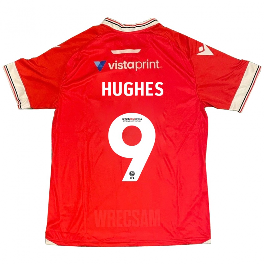 Niño Camiseta Rosie Hughes #9 Rojo 1ª Equipación 2023/24 La Camisa Chile