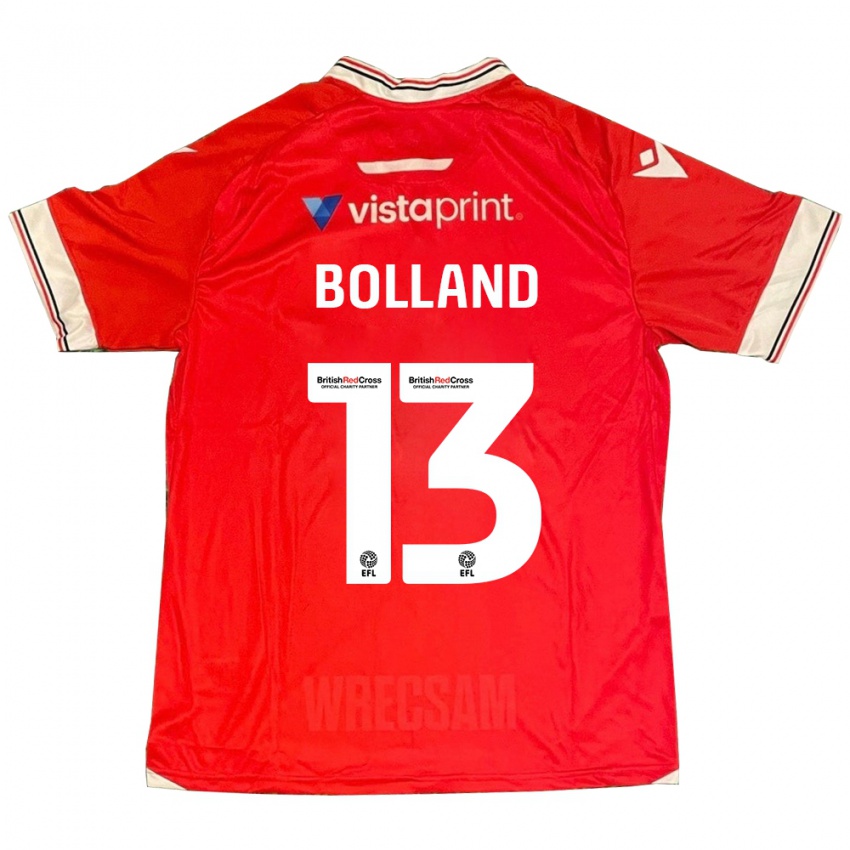 Niño Camiseta Charlotte Bolland #13 Rojo 1ª Equipación 2023/24 La Camisa Chile