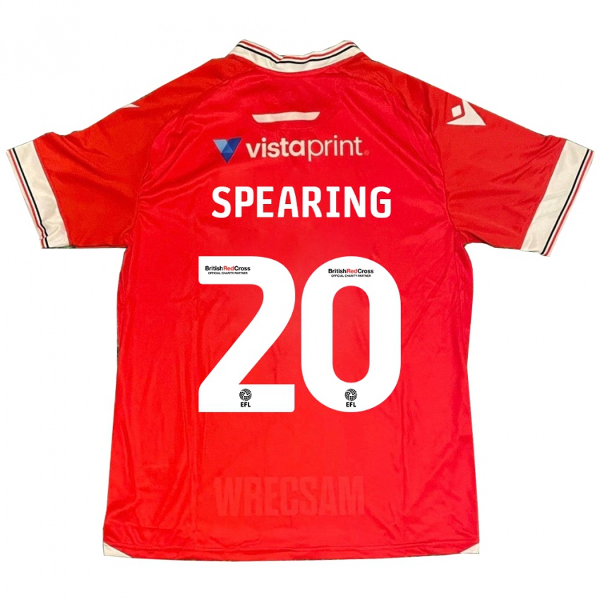 Niño Camiseta Natasha Spearing #20 Rojo 1ª Equipación 2023/24 La Camisa Chile